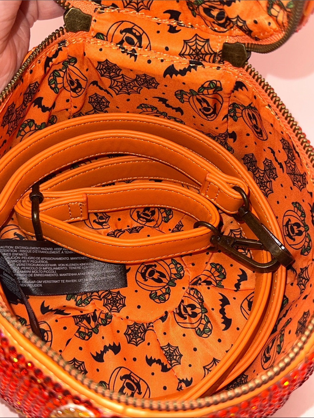 Loungefly Embellished Micky Pumpkin Bag - Picture 8 of 10